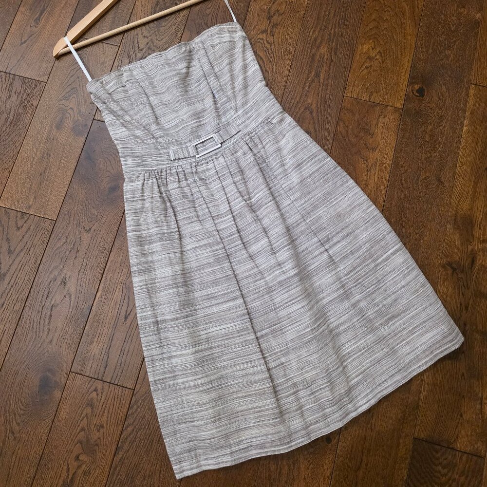 Banana Republic strapless linen dress